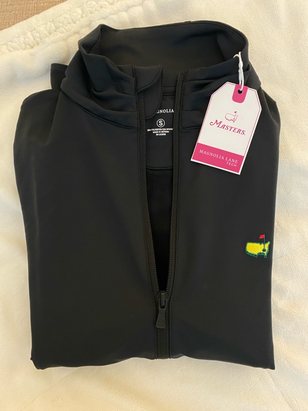 2026 Masters Black Full-Zip Pullover New with Tags